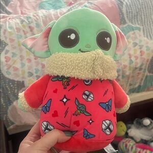 Green and Red Plush Toy